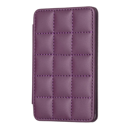 BFK01 Grid Pattern Card Bag Mobile Phone Back Sticker