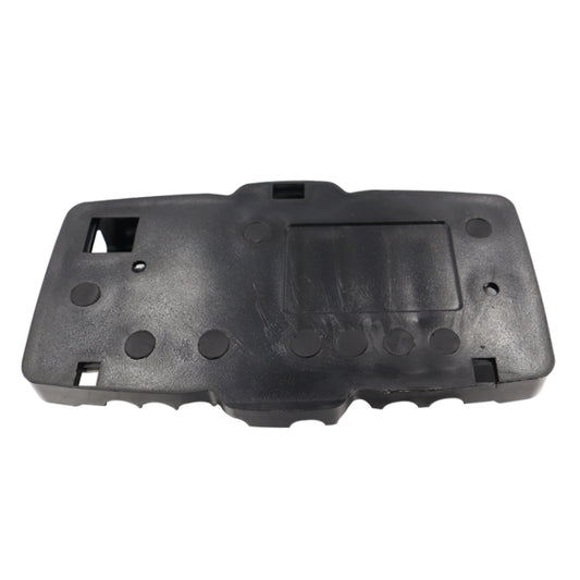 Fuse power distribution block base housing with mounting holes and protective cover