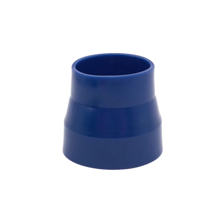 Blue silicone air intake coupler, flared hose connector tube, 63–76 mm