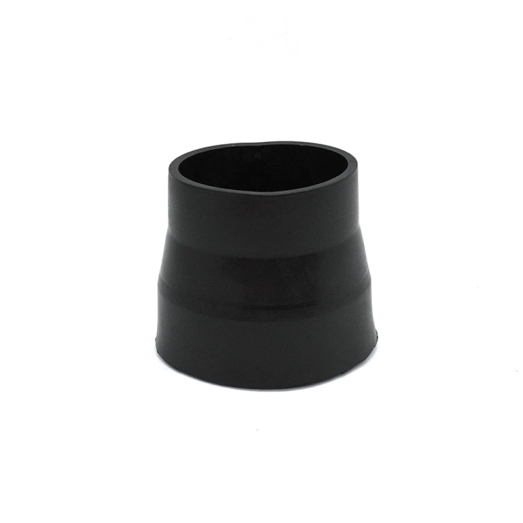 Black silicone air intake coupler, flared hose connector tube, 63–76 mm