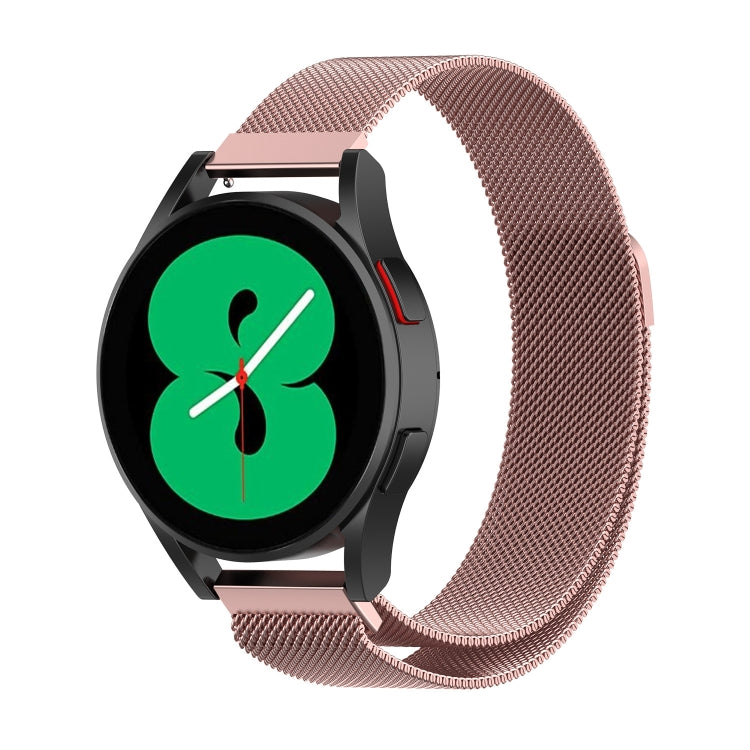 Magnetic Milan watch band in rose gold tone mesh, for Huawei Watch 4 / 4 Pro