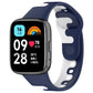 Stitching Two Color Silicone Watch Band, For Redmi Watch 3 Lite