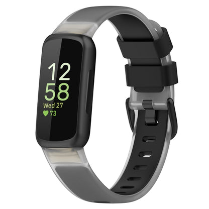 Two Color Transparent Silicone Watch Band, For Fitbit Inspire 3
