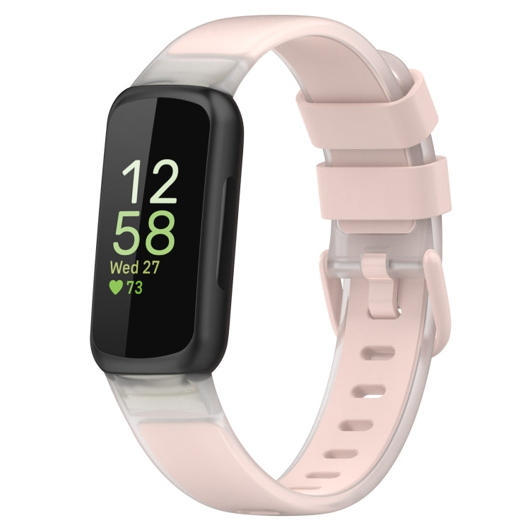 Two Color Transparent Silicone Watch Band, For Fitbit Inspire 3