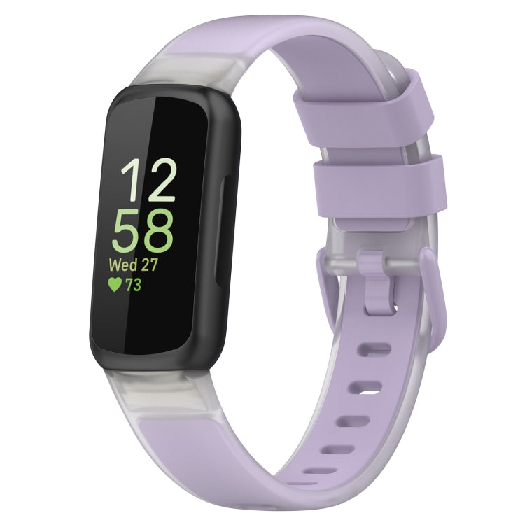 Two Color Transparent Silicone Watch Band, For Fitbit Inspire 3