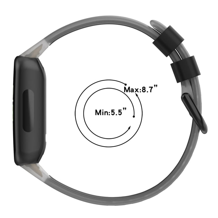 Two Color Transparent Silicone Watch Band, For Fitbit Inspire 3