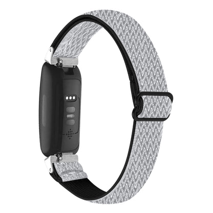 Buckle Wave Braided Nylon Watch Band, For Fitbit Inspire 3
