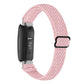 Buckle Wave Braided Nylon Watch Band, For Fitbit Inspire 3