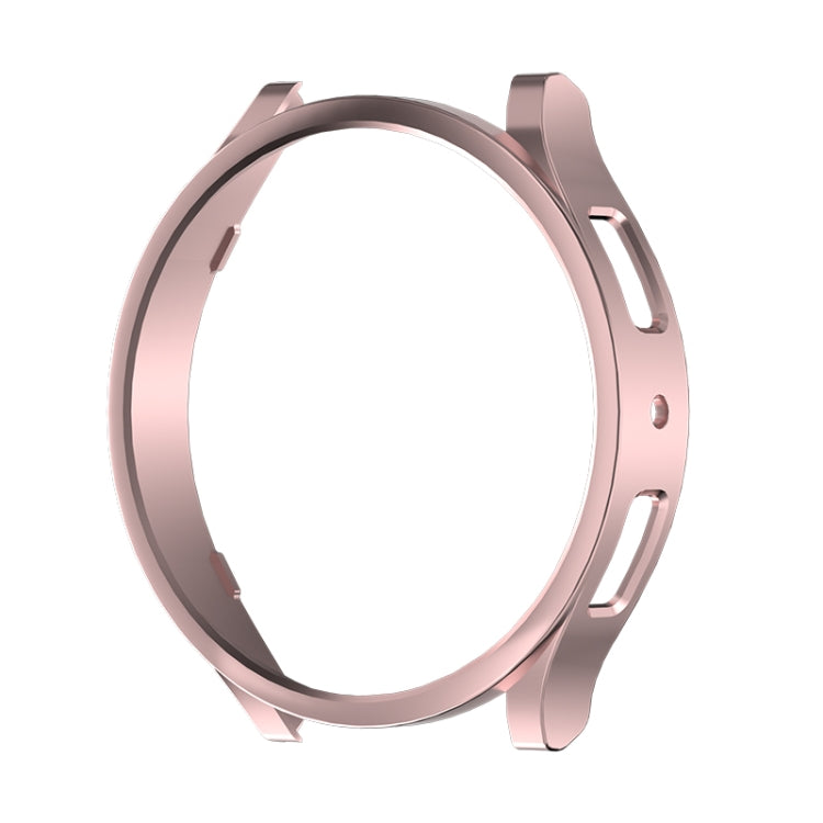 Rose gold protective watch case with open front and side slots