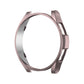 Rose gold protective watch case with open front and protective side rails