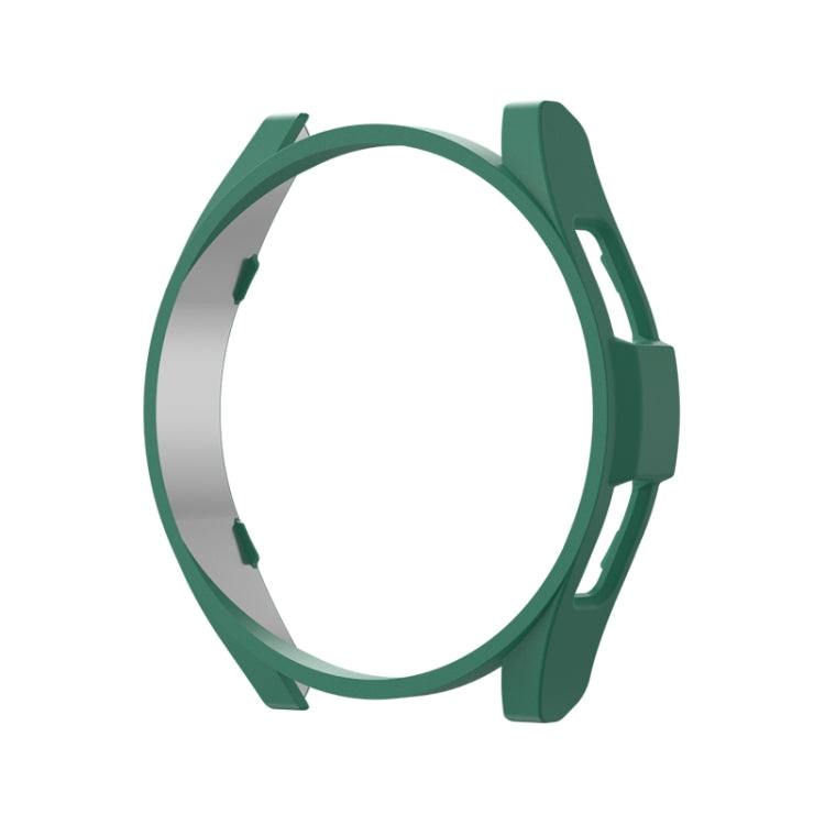 Dark green protective watch case with open front and raised side grips