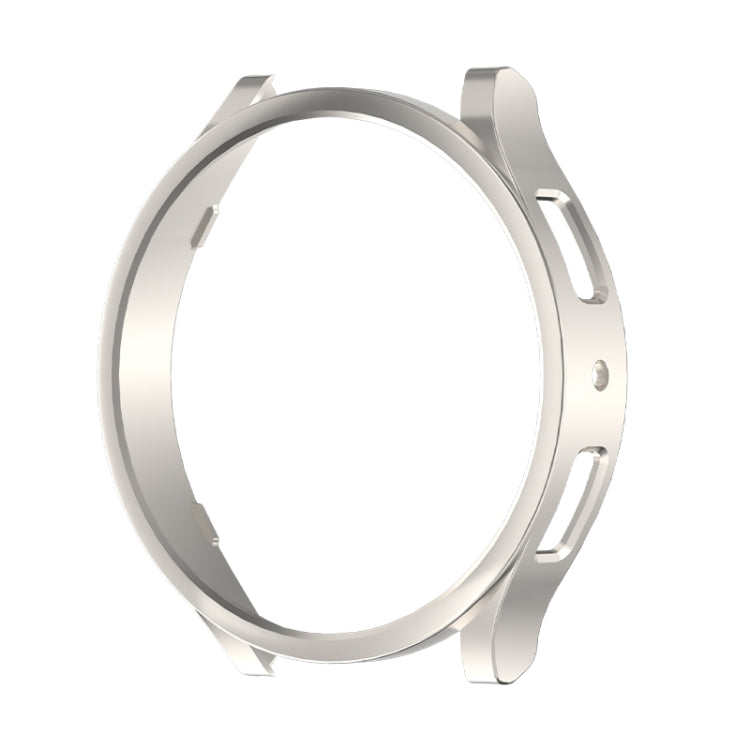 Silver PC watch protective case ring with cutouts for buttons and sensors