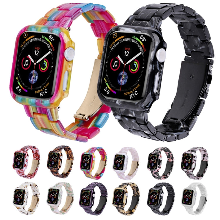 Mixed resin watch bands and protective cases set, multiple colors