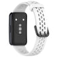 Solid Color Breathable Silicone Watch Band, For Huawei Band 10 / 9 / 8