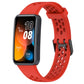 Solid Color Breathable Silicone Watch Band, For Huawei Band 10 / 9 / 8