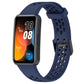 Solid Color Breathable Silicone Watch Band, For Huawei Band 10 / 9 / 8