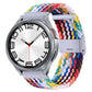 Nylon braided watch band with metal buckle, multicolor