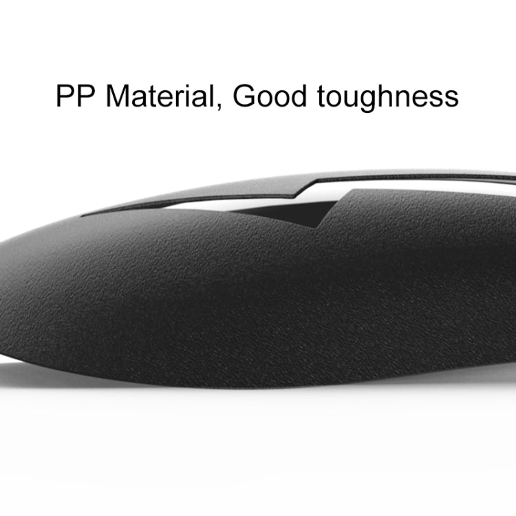 Black PP front wheel fender guard splash flap with textured surface detail