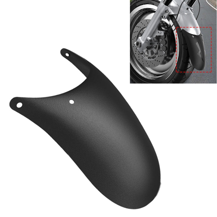 Front wheel fender splash flap guard, matte black PP, two mounting holes