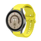 Yellow wave-dotted silicone watch band with buckle for Galaxy Watch 6/6 Classic