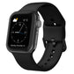 Silicone watch band with pin buckle, black