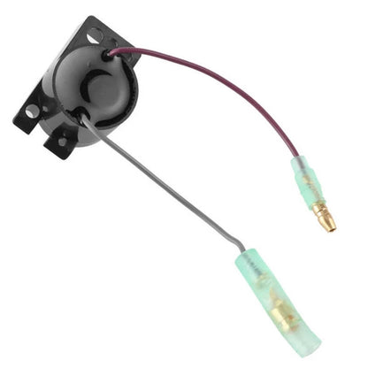 Outboard motor warning horn alarm switch with two-pin wiring harness and connector