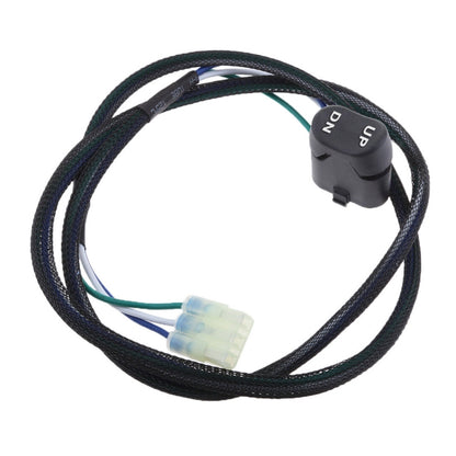 Vertical control box tilt switch with black UP/DN button and wiring harness