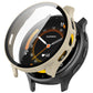 Ivory PC watch case with integrated tempered glass film and clear front cover