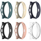 Watch case shells in dark, teal, beige, pink, and clear colors—side views