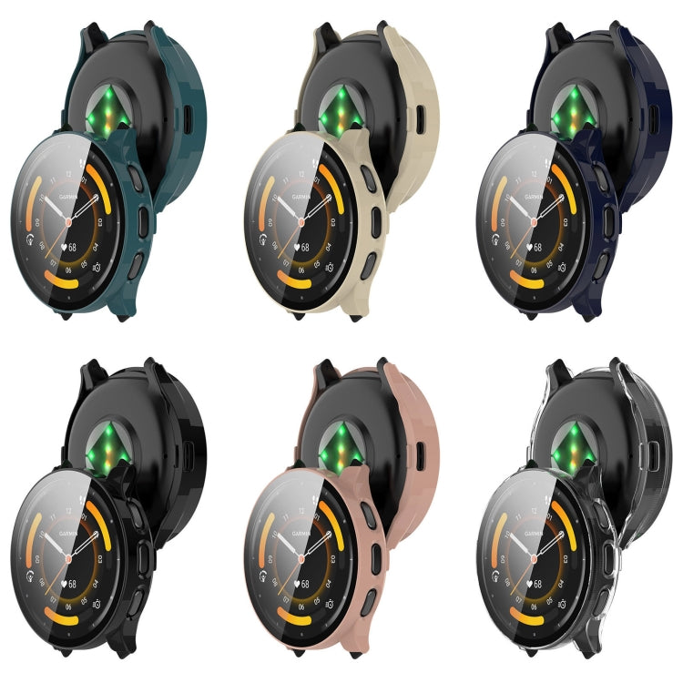 PC and tempered glass watch cases in several color options, front views