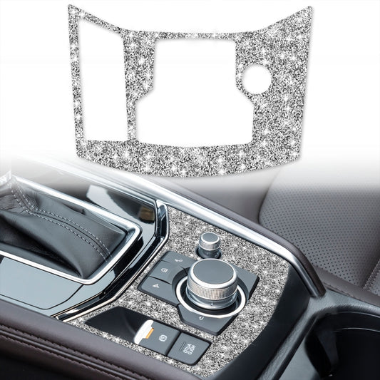 For Mazda CX-5 2017-2018 Car Electronic Handbrake Panel Diamond Decorative Sticker, Left Drive, Car Electronic Handbrake Panel, Left Drive