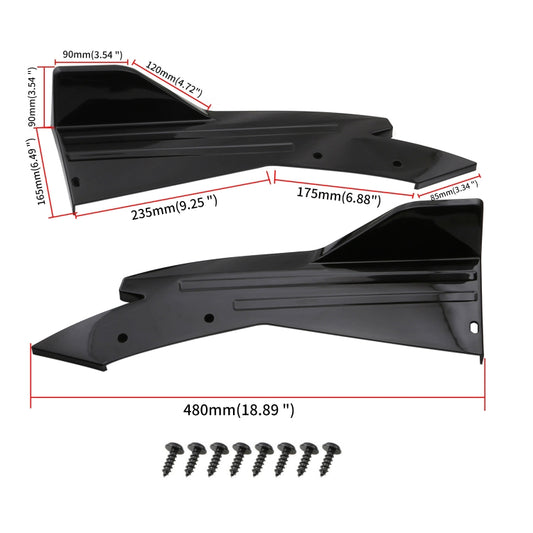 Car Universal Rear Corner Cover Rear Bumper Protective Corner Rear Lip Rear Shovel, Rear Corner Cover