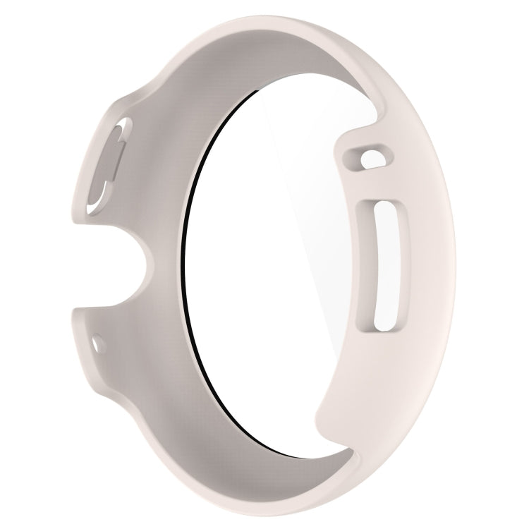 Grey integrated protective watch case with clear tempered screen film overlay