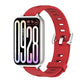 Silicone watch band with perforated holes, red color, for smart watch