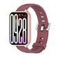 Silicone watch band with perforated holes, burgundy color, for smart watch