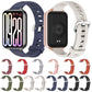 Silicone watch band set with perforated holes in multiple colors and watch sizes