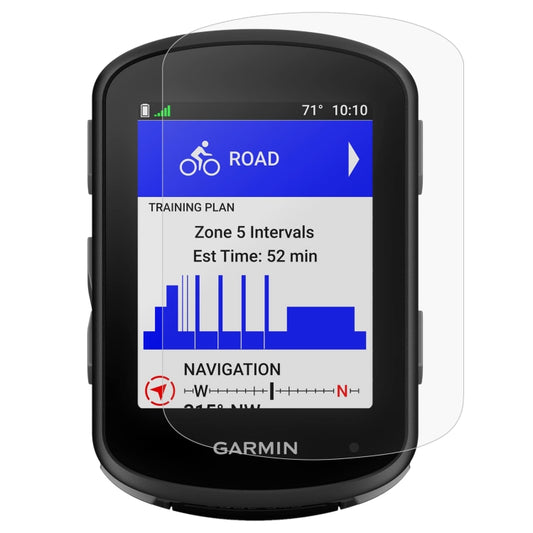 Tempered glass screen protector for Garmin Edge 540/840, rounded 2.5D edges