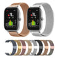 Milanese watch strap set with multiple colors, shown with a smartwatch