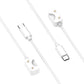 White Galaxy Fit 3 charging cable with USB-C plug and two-pin watch connector