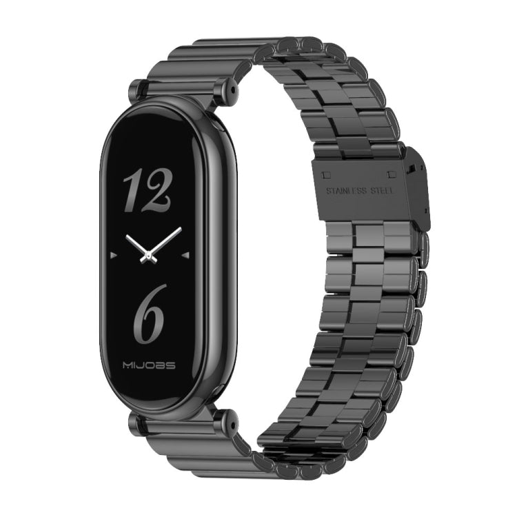 Mijobs GT4 Bamboo Buckle Metal Watch Band, For Xiaomi Smart Band 11 / 10 / 9 / 8