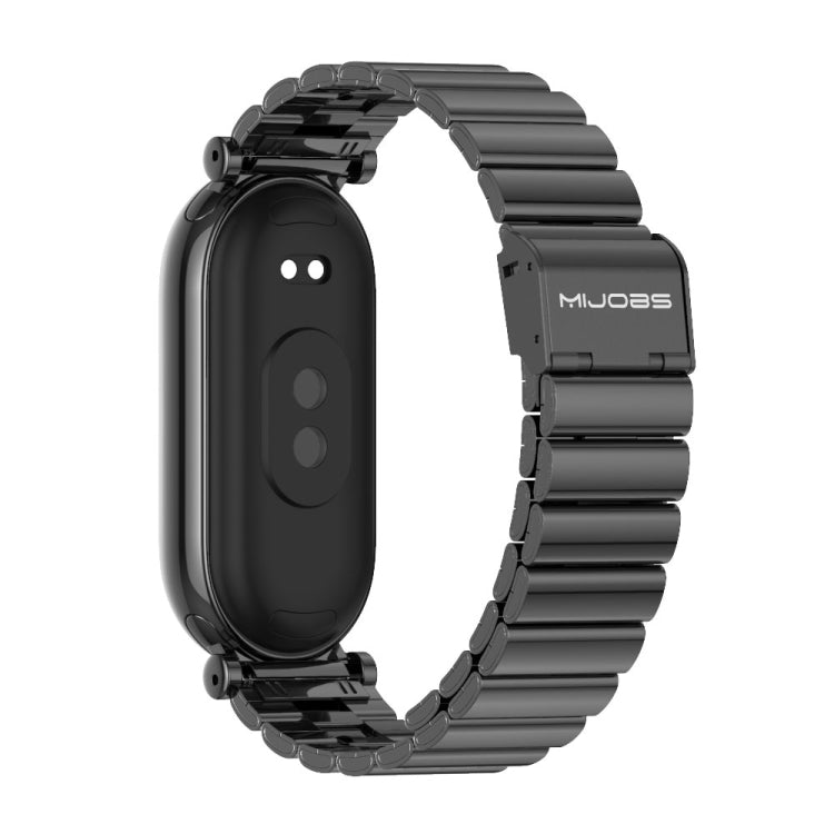 Mijobs GT4 Bamboo Buckle Metal Watch Band, For Xiaomi Smart Band 11 / 10 / 9 / 8