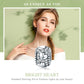Sterling silver heart charm bead with pavé crystals and raised heart details