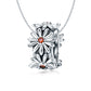 Sterling silver daisy wreath bead pendant with orange centers and loop bail on chain