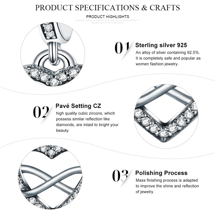 Sterling silver heart pendant with pavé CZ setting