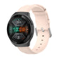 22mm light pink leather watch strap with round tail buckle and pin-hole adjustment