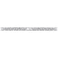 Diamond-studded stainless steel replacement wrist strap link segment, silver