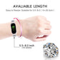 Diamond-studded replacement wrist strap, silver, worn on wrist with fitness tracker