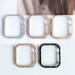 Aluminum alloy Apple Watch case frames in silver, rose gold, gold, bronze, and black