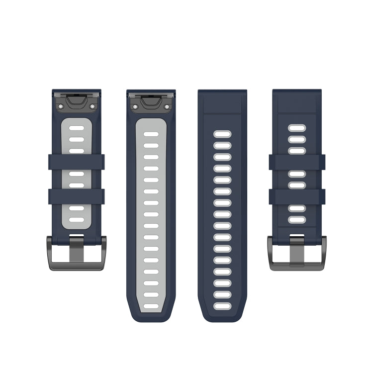 Silicone Two-color Strap, For Garmin Fenix 6X