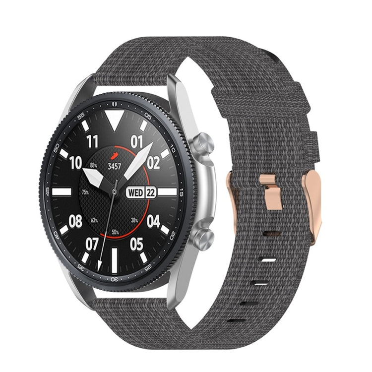 Woven Nylon Textured Strap, Size: Free Size 22mm, For Galaxy Watch 3 45mm